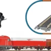 PIKO 97948 Start-Set Diesellok Herkules mit Güterzug ÖBB | Bettungsgleis | DC analog | Spur H0