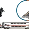 PIKO 57134 Start-Set E-Lok BR 143 + Personenzug IC DB AG | Bettungsgleis | DC analog | Spur H0