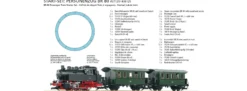 PIKO 37125 Start-Set Personenzug mit Dampflok BR 80 DB Spur G