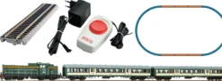 PIKO 57034 Start-Set SP42 mit Nahverkehrswagen PKP | Bettungsgleis | DC analog | Spur H0