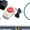 PIKO 57037 Start-Set Taurus mit Personenwagen MAV | Bettungsgleis | DC analog | Spur H0