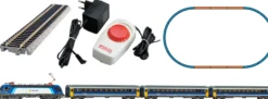 PIKO 57037 Start-Set Taurus mit Personenwagen MAV | Bettungsgleis | DC analog | Spur H0