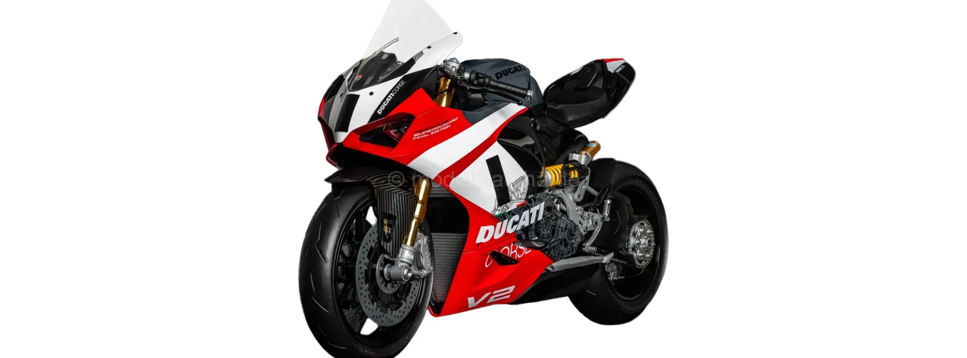 POCHER HK124 Ducati Panigale - V2 Superquadro Final Edition | Premium Motorrad Bausatz 1:4