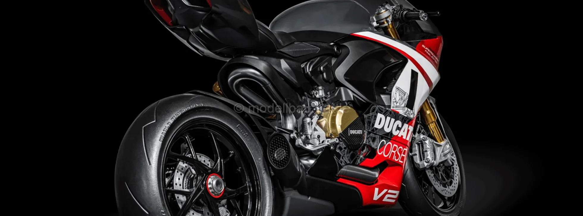 POCHER HK124 Ducati Panigale - V2 Superquadro Final Edition | Premium Motorrad Bausatz 1:4