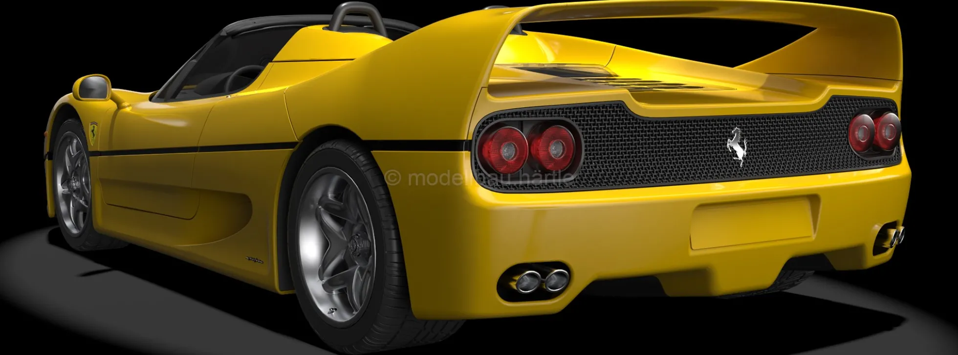 POCHER HK63 Ferrari F50 - Giallo Modena | Premium Auto Bausatz 1:8