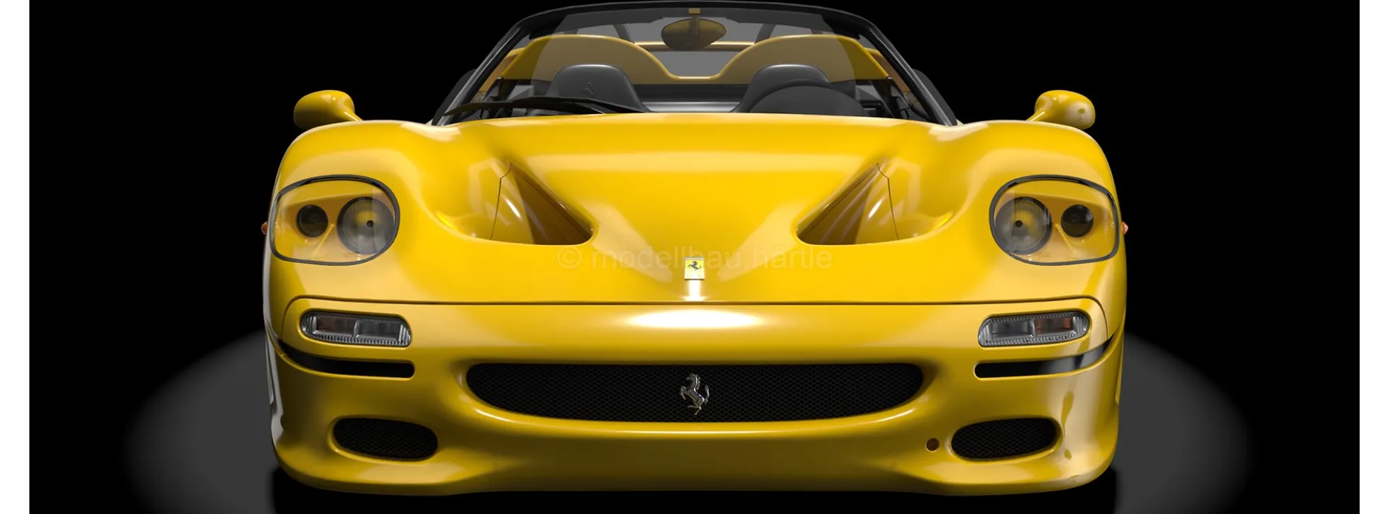 POCHER HK63 Ferrari F50 - Giallo Modena | Premium Auto Bausatz 1:8