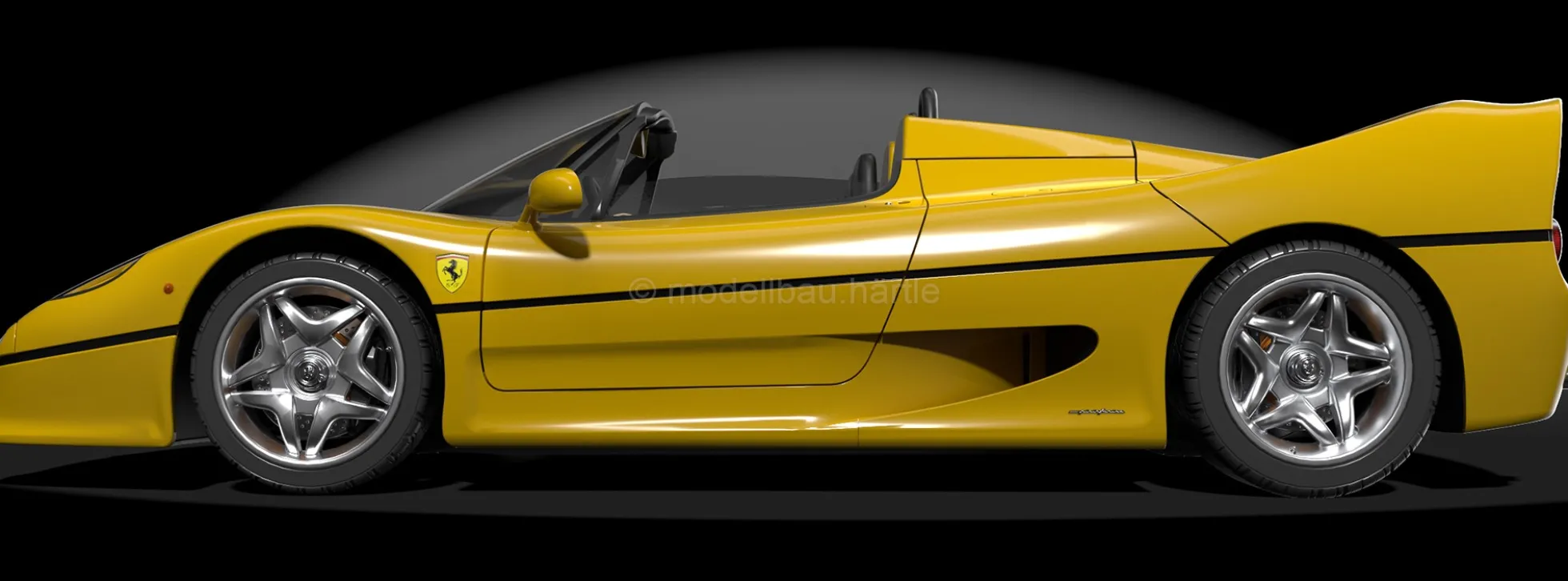 POCHER HK63 Ferrari F50 - Giallo Modena | Premium Auto Bausatz 1:8