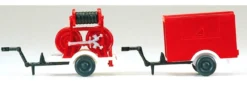 Preiser 35010 Anhaenger ZIEGLER | 2 Stück | Feuerwehrmodell 1:87