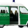 Preiser 33248 Ford Transit Polizeifahrzeug mit geöffneten Türen | Blaulichtmodell 1:87