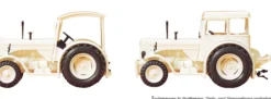 Preiser 24679 Hanomag R55 weiß | 2 Stück | Landwirtschaftsmodell Bausatz 1:87