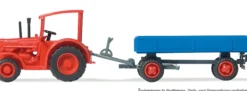 Preiser 79502 Hanomag-Schlepper mit Anhänger | Landwirtschaftsmodell Spur N