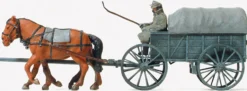 Preiser 16570 Leichter Heeresfeldwagen Hf1 bespannt | Bausatz Spur H0