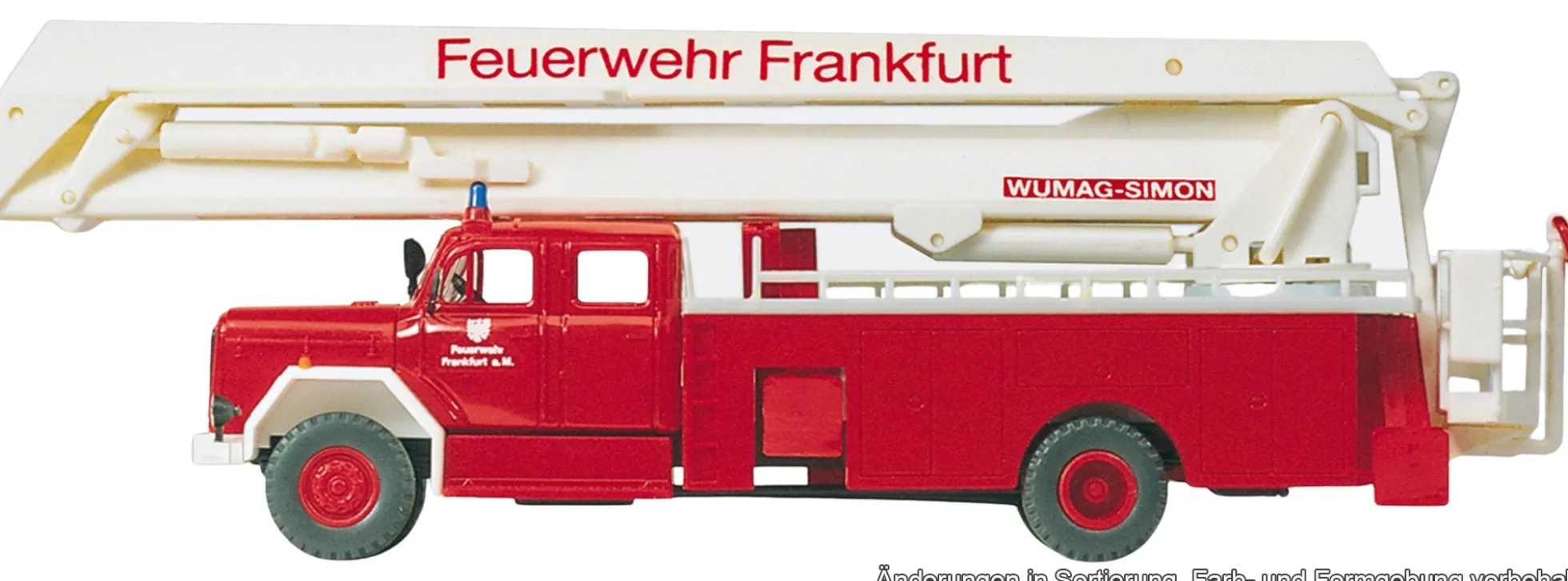 Preiser 31292 Magirus 200 D 16 Gelenkbühne | Blaulichtmodell Bausatz 1:87