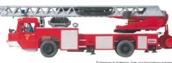 Preiser 31134 Magirus DLK 23-12 Drehleiter | Blaulichtmodell Bausatz 1:87
