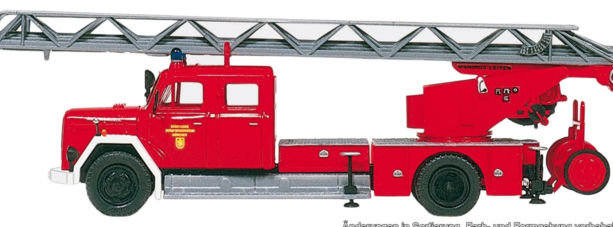 Preiser 31265 Magirus 150 D 10 Staffelfahrerhaus DL 30 | Blaulichtmodell Bausatz 1:87