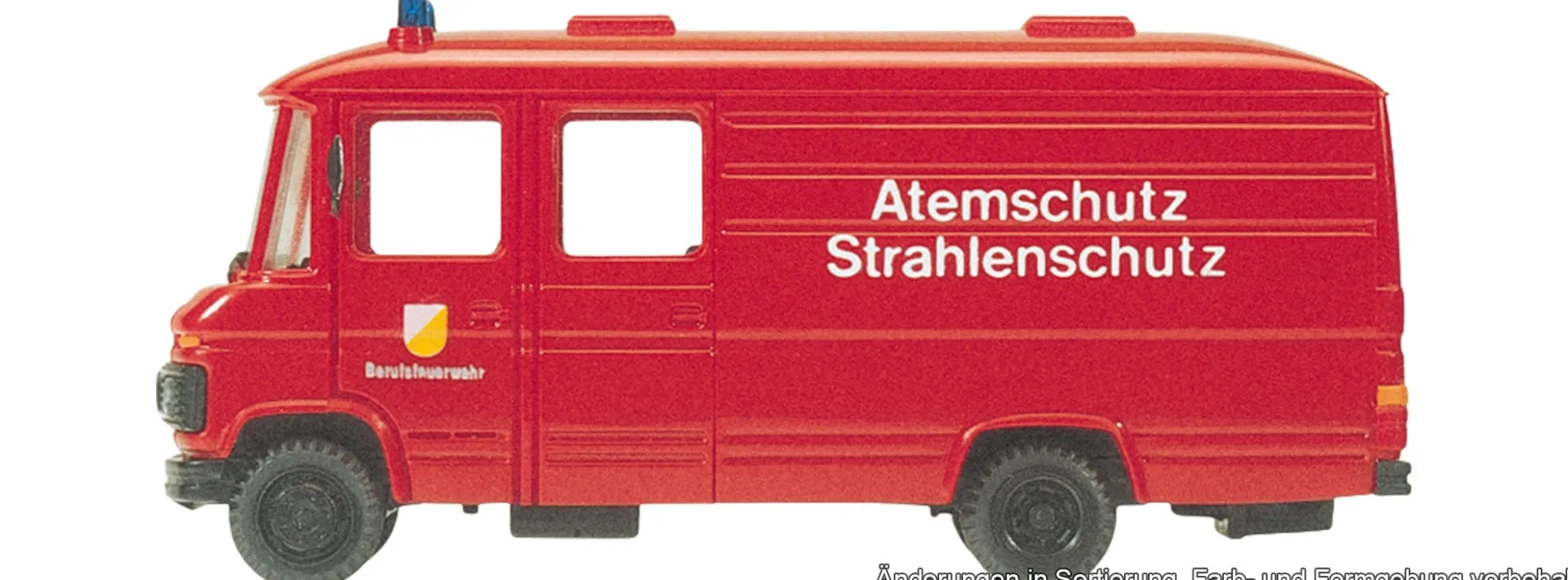 Preiser 35018 Mercedes-Benz 508 D GW Atemschutz/Strahlenschutz | Blaulichtmodell 1:87