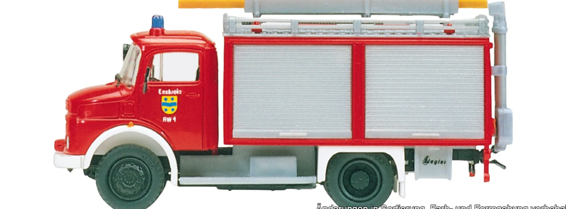 Preiser 31252 Mercedes-Benz LAF 911 B/32 RW 1 | Blaulichtmodell Bausatz 1:87