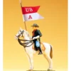 Preiser 54754 Soldat zu Pferd, mit Fahne Militaria-Figur 1:25