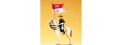 Preiser 54754 Soldat zu Pferd, mit Fahne Militaria-Figur 1:25