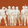 Preiser 16529 US-Infanterie modern | 16 unbemalte Figuren | Spur H0