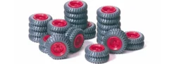 Preiser 21039 Zirkus Krone Räderset rot | Spur H0