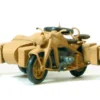 Preiser 16563 Zündapp KS 750 Militärgespann | Motorradmodell Bausatz 1:87
