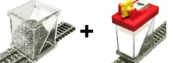 PROSES PBS-FIX-04 Schotterkleber-Applikator + Schotterverteiler Set | Spur N