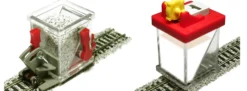 PROSES PBS-HO-03 Schotterverteilerwagen + Schotterkleber-Applikator Set | DC | Spur H0