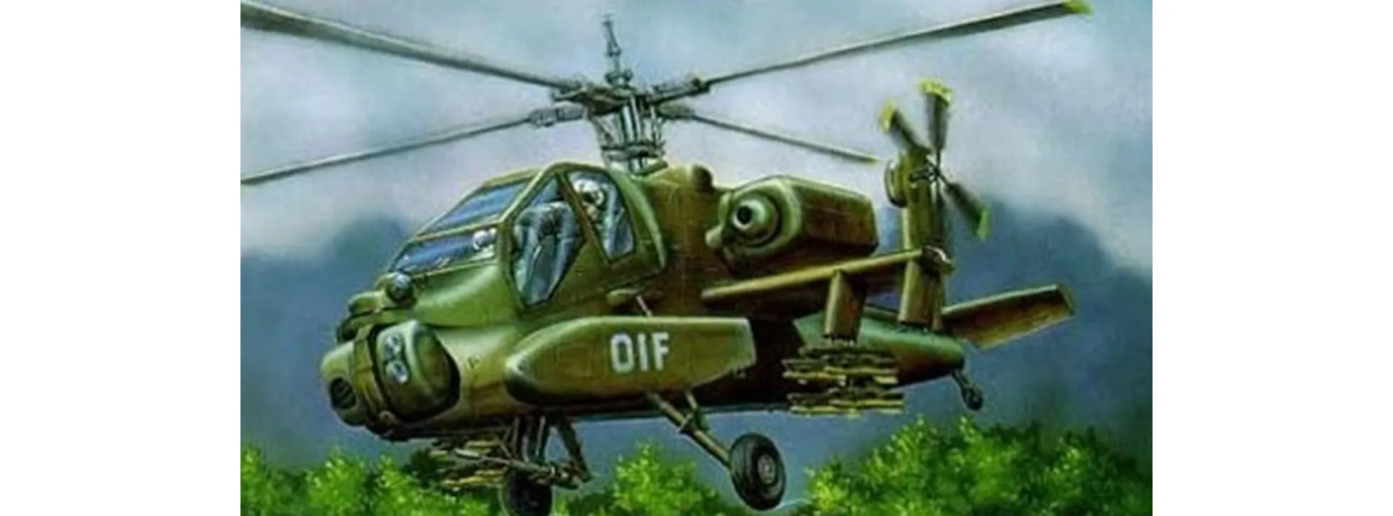 Revell 63824 AH64A Apache Model-Set | Hubschrauber Bausatz 1:144