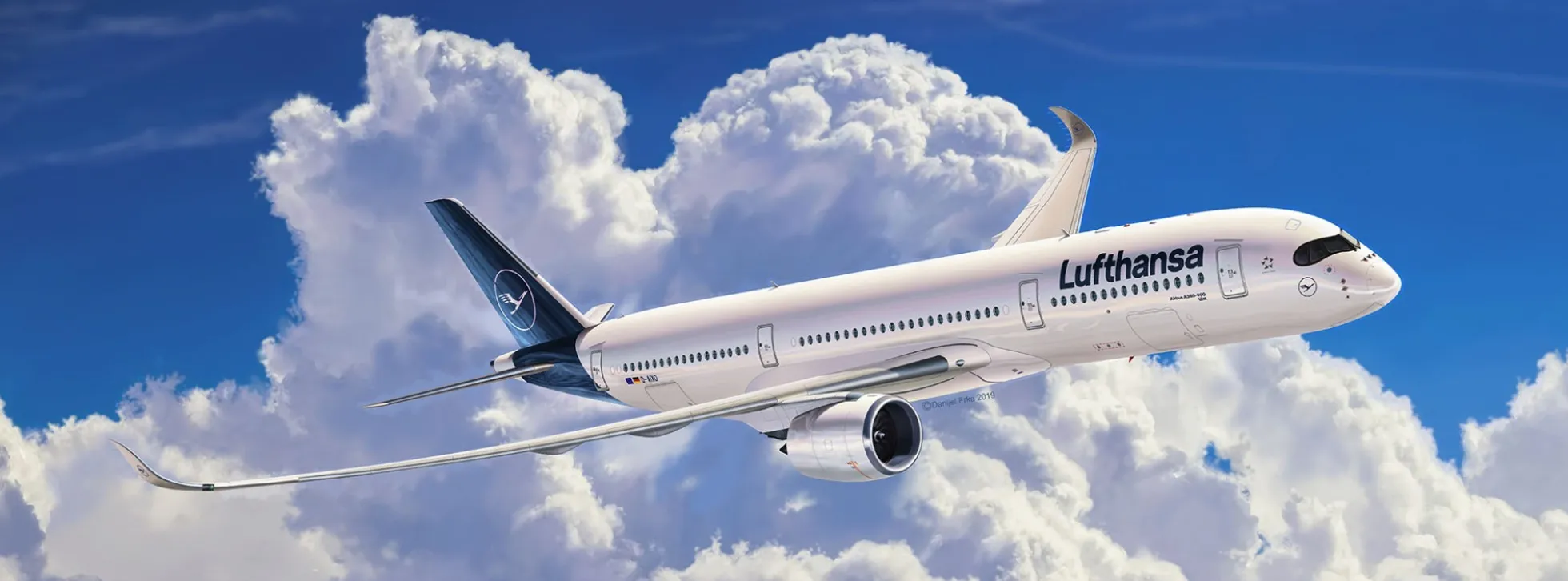 Revell 03881 Airbus A350-900 Lufthansa New Livery | Flugzeug Bausatz 1:144