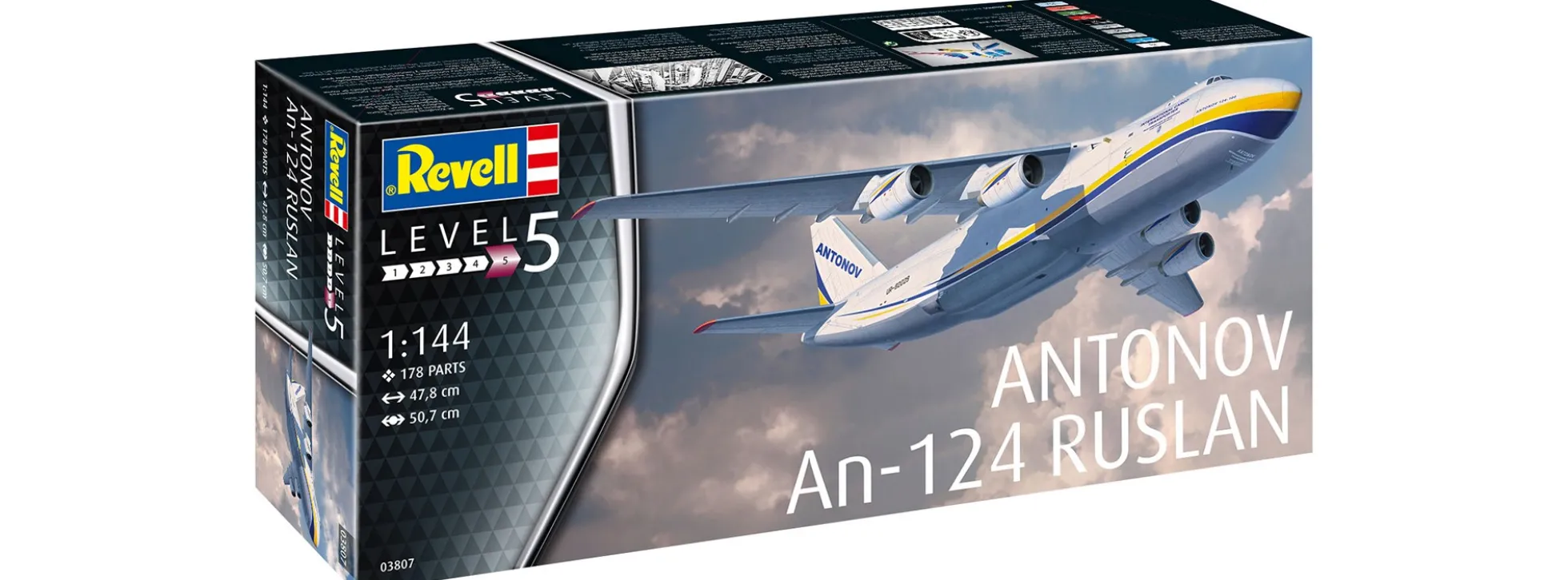 Revell 03807 Antonov AN-124 Ruslan | Flugzeug Bausatz 1:144