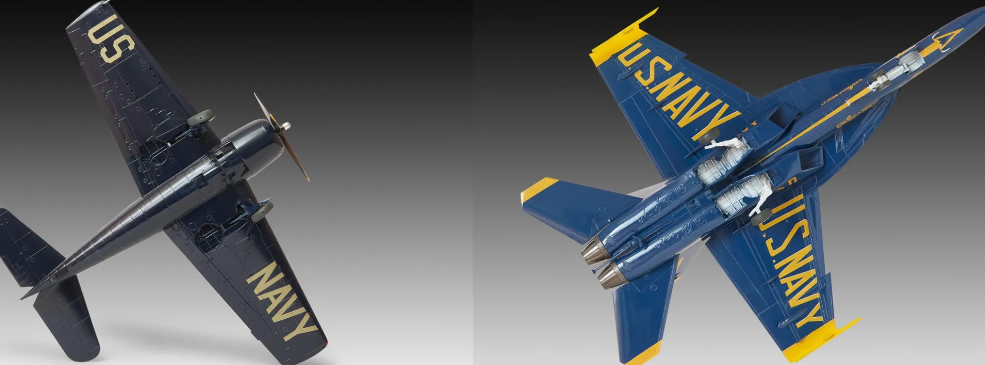 Revell 05613 Blue Angels 80 Jahre | Geschenkset | Flugzeug Bausatz 1:72