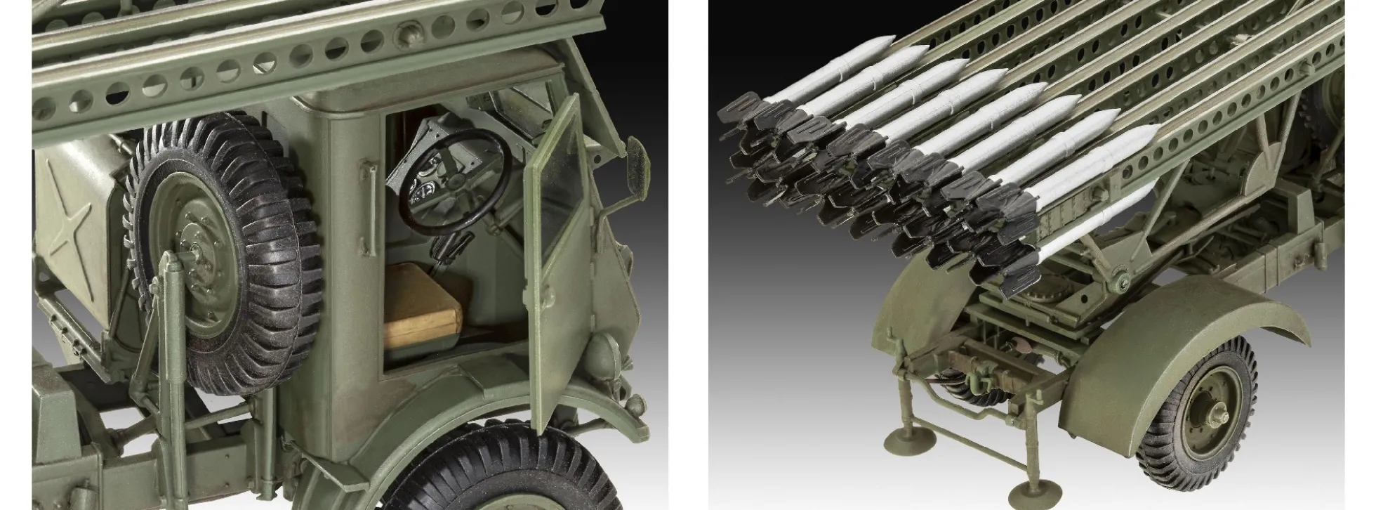 Revell 03338 BM-13-16 auf W.O.T. 8 Chassis | Raketenartillerie Bausatz 1:35