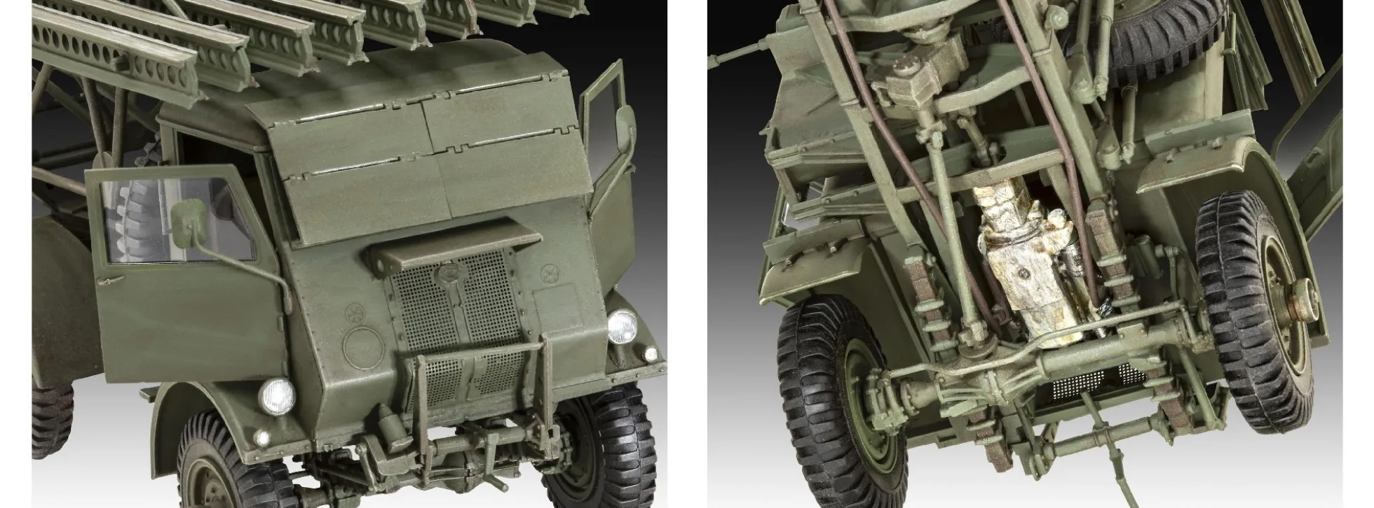 Revell 03338 BM-13-16 auf W.O.T. 8 Chassis | Raketenartillerie Bausatz 1:35
