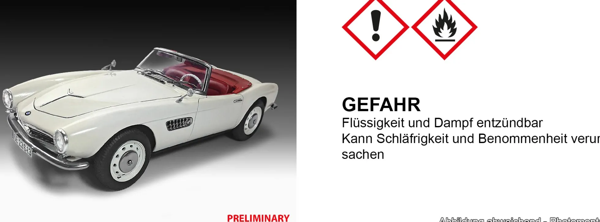 Revell 05617 BMW 507 - 70 Yahre BMW 507 | Geschenkset | Auto Bausatz 1:24