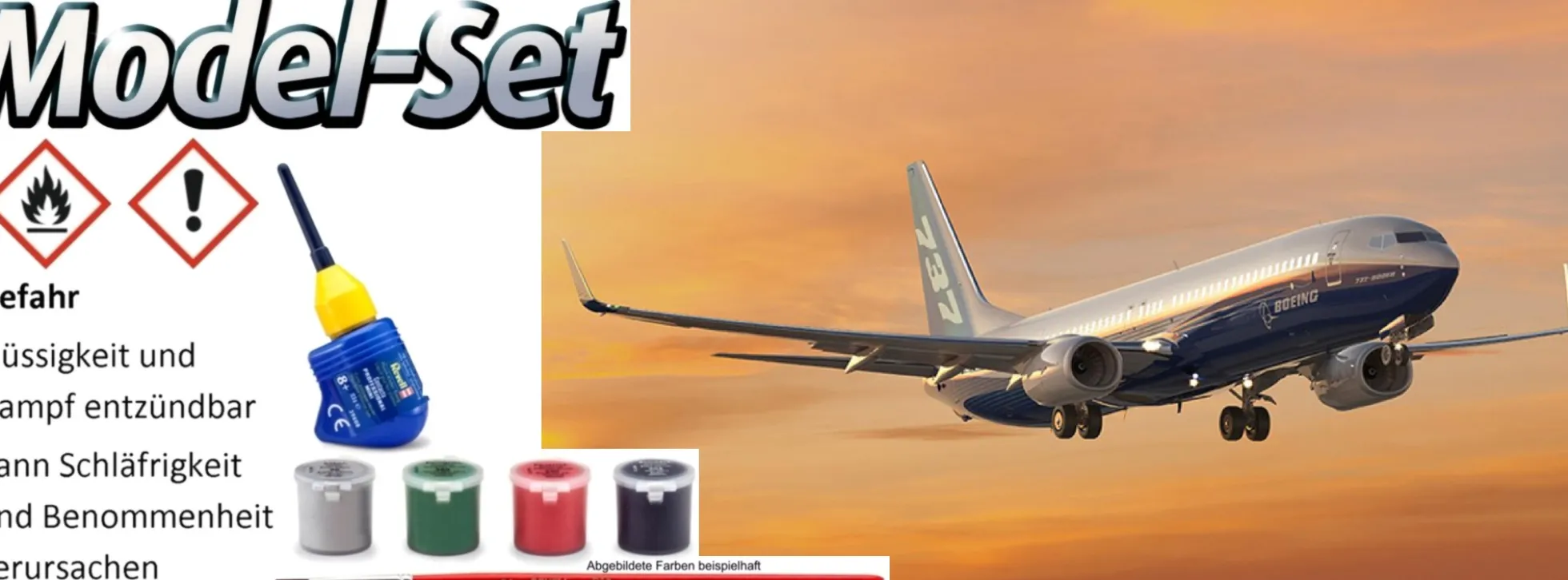 Revell 63809 Boeing 737-800 | Model-Set | Flugzeugmodell Bausatz 1:288