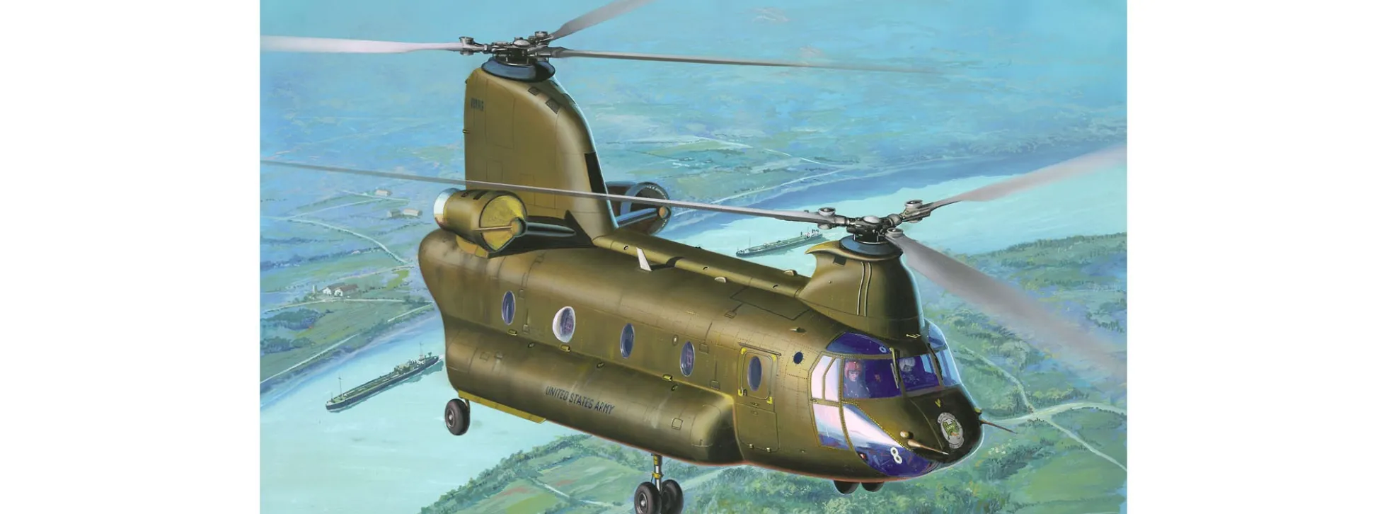 Revell 03825 CH-47D Chinook | Hubschrauber Bausatz 1:144
