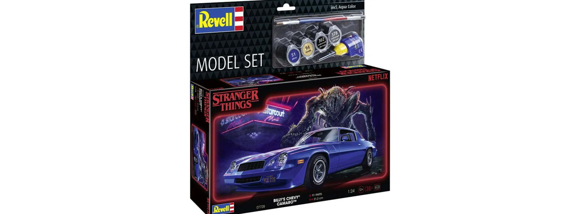Revell 67728 Chevrolet Camaro Z/28 Stranger Things Model Set | Auto Bausatz 1:25