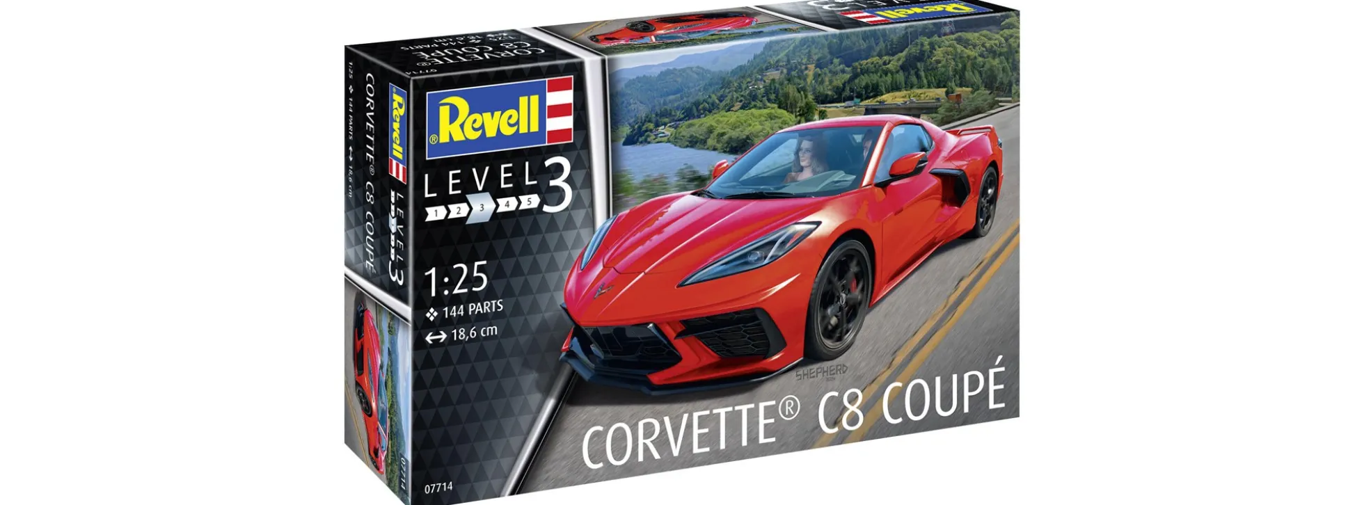 Revell 07714 Chevrolet Corvette C8 Coupe | Auto Bausatz 1:25