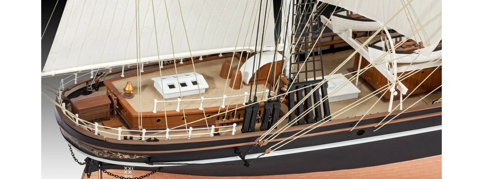 Revell 05422 Cutty Sark - Historisches Schiffsmodell als Bausatz im Maßstab 1:96