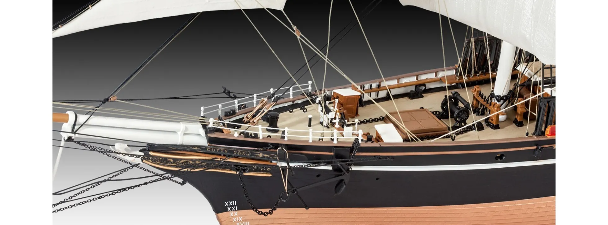 Revell 05422 Cutty Sark - Historisches Schiffsmodell als Bausatz im Maßstab 1:96