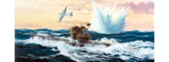 Revell 65154 Deutsches U-Boot Typ VII C/41 Model-Set | U-Boot Bausatz 1:350