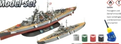 Revell 05637 Die legendäre Bismarck Geschenkset | Schiffbausätze 1:700/1:1200