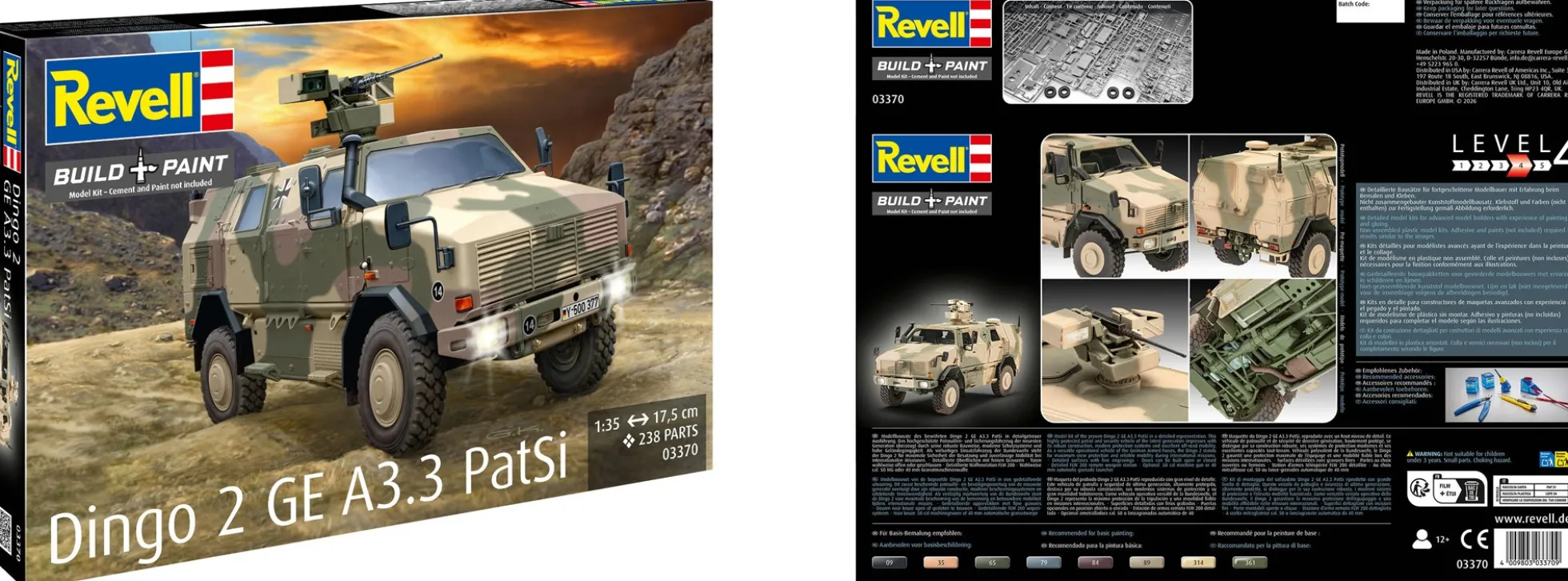 Revell 03370 Dingo 2 GE A3.3 PatSi | Militär Bausatz 1:35