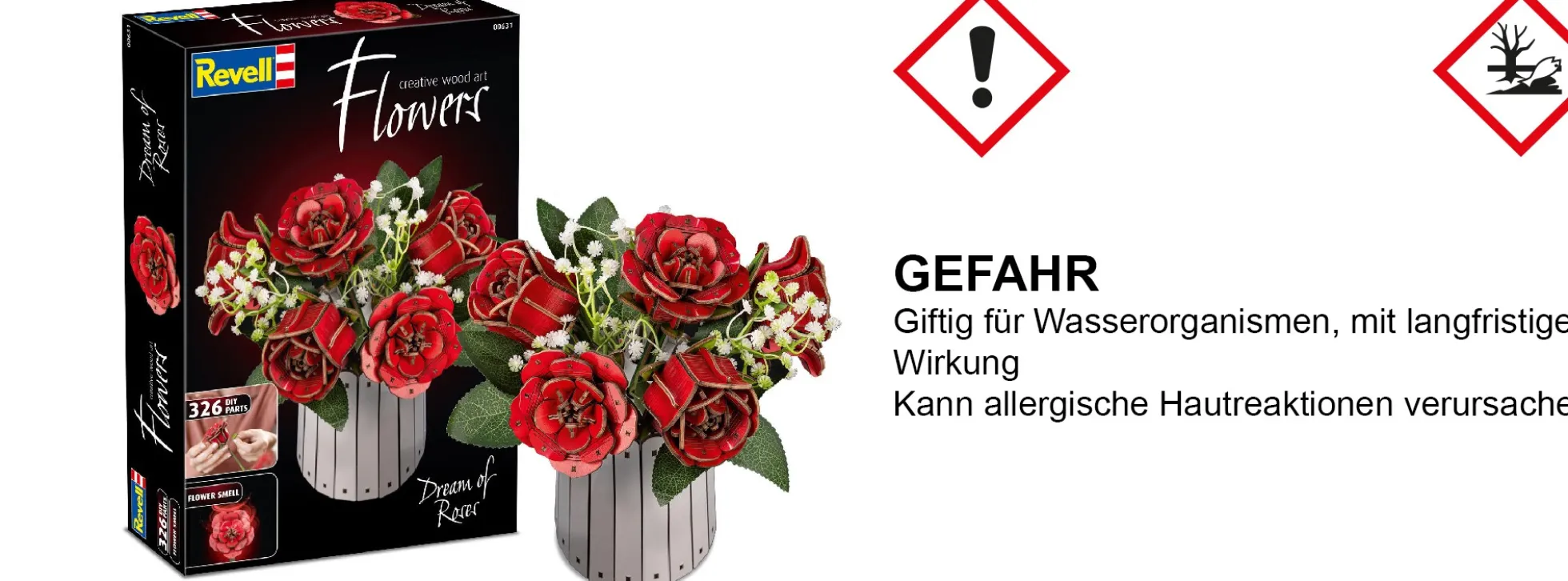Revell 00631 Dream of Roses Holzblumen | Holzbausatz