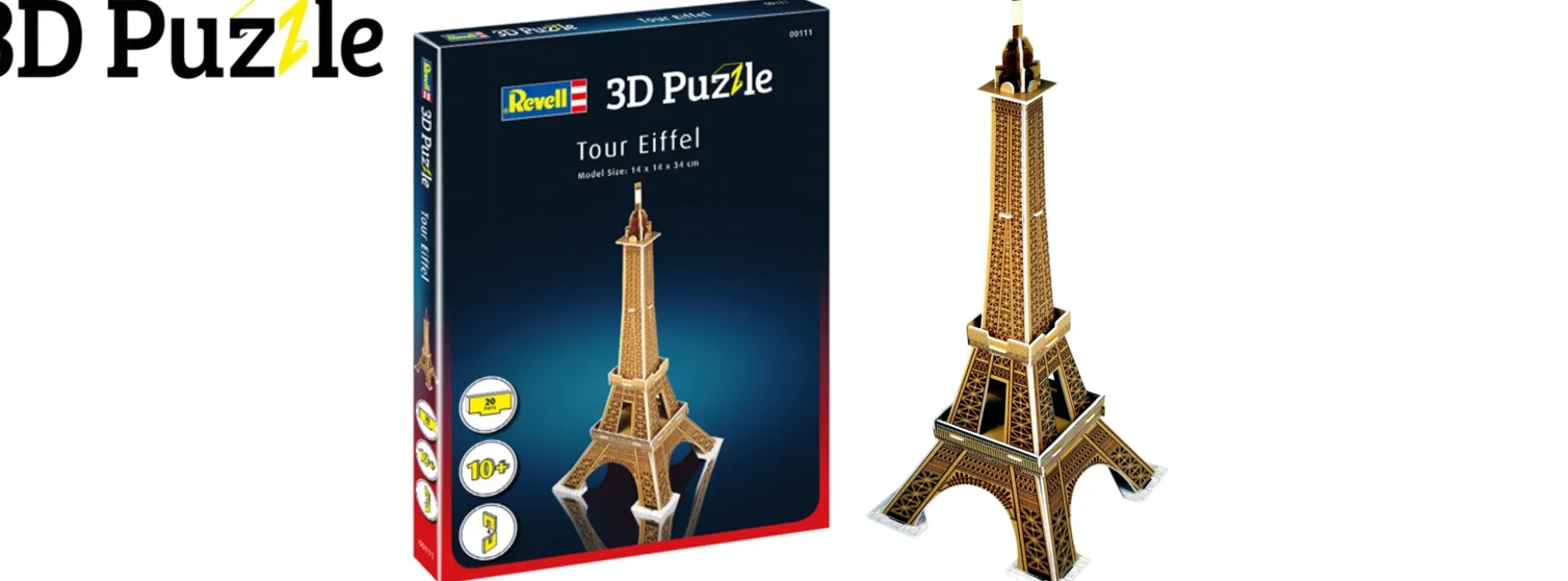 Revell 00111 Eifelturm | 3D-Puzzle | 20 Teile | ab 10 Jahren