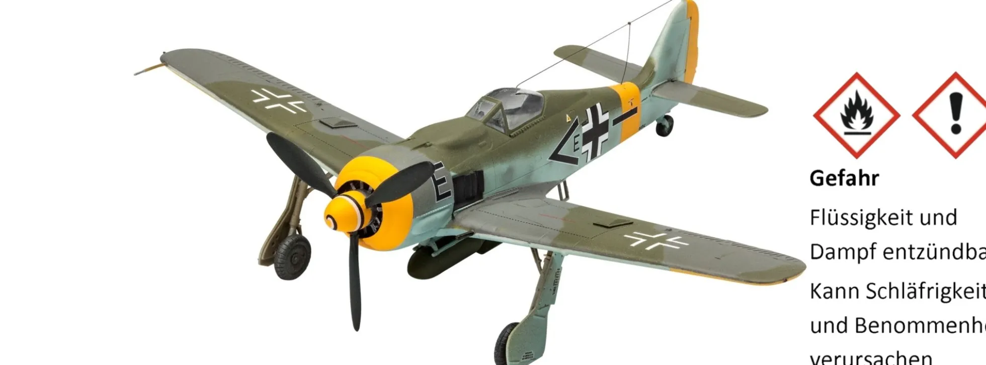 Revell 63898 Focke Wulf Fw190 F-8 Model-Set | Flugzeugbausatz 1:72