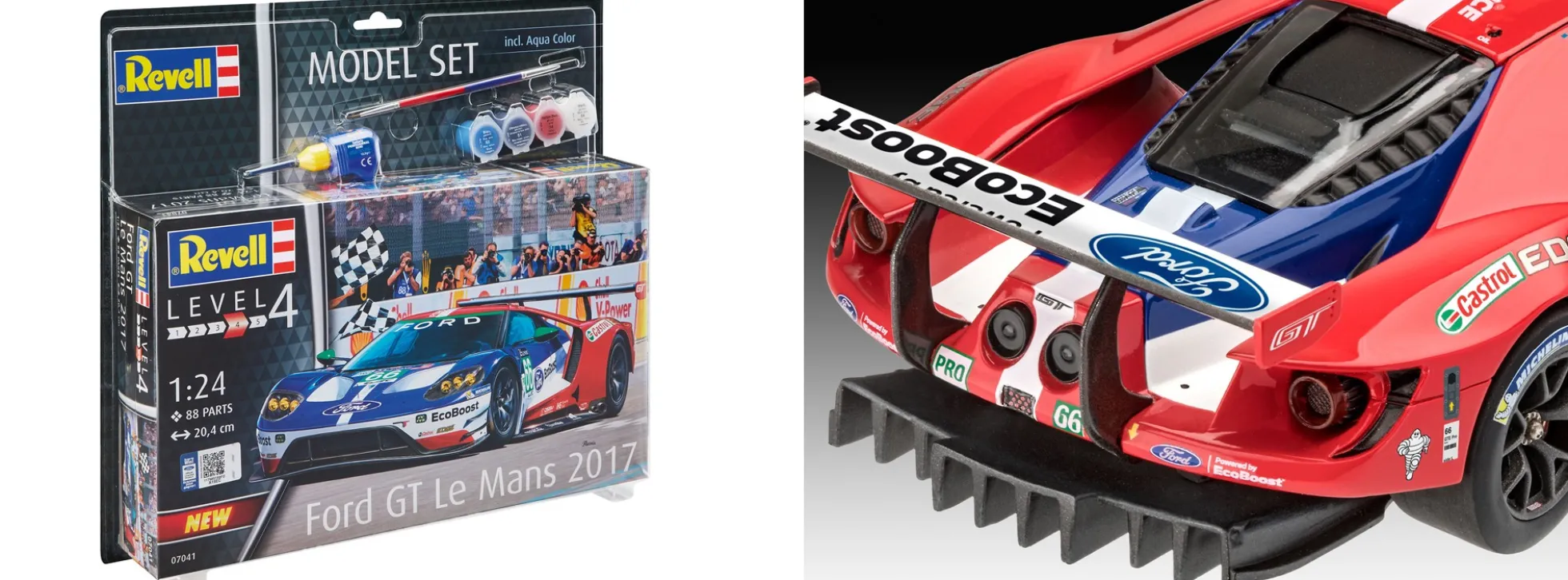 Revell 67041 Ford GT Le Mans 2017 Model Set | Auto Bausatz 1:24