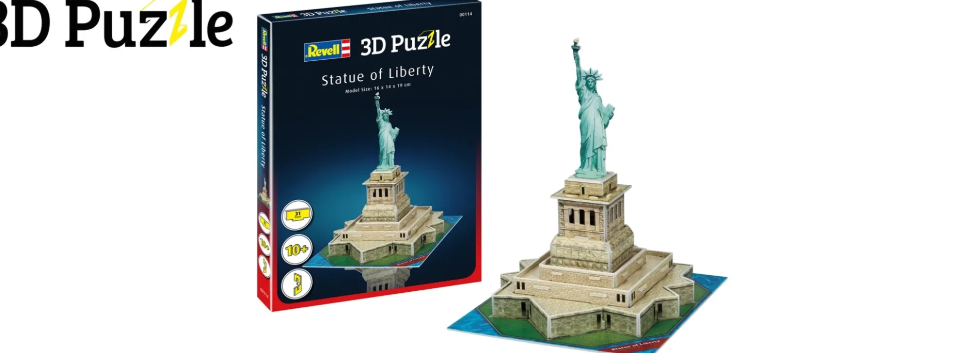 Revell 00114 Freiheitsstatue | 3D-Puzzle | 31 Teile | ab 10 Jahren