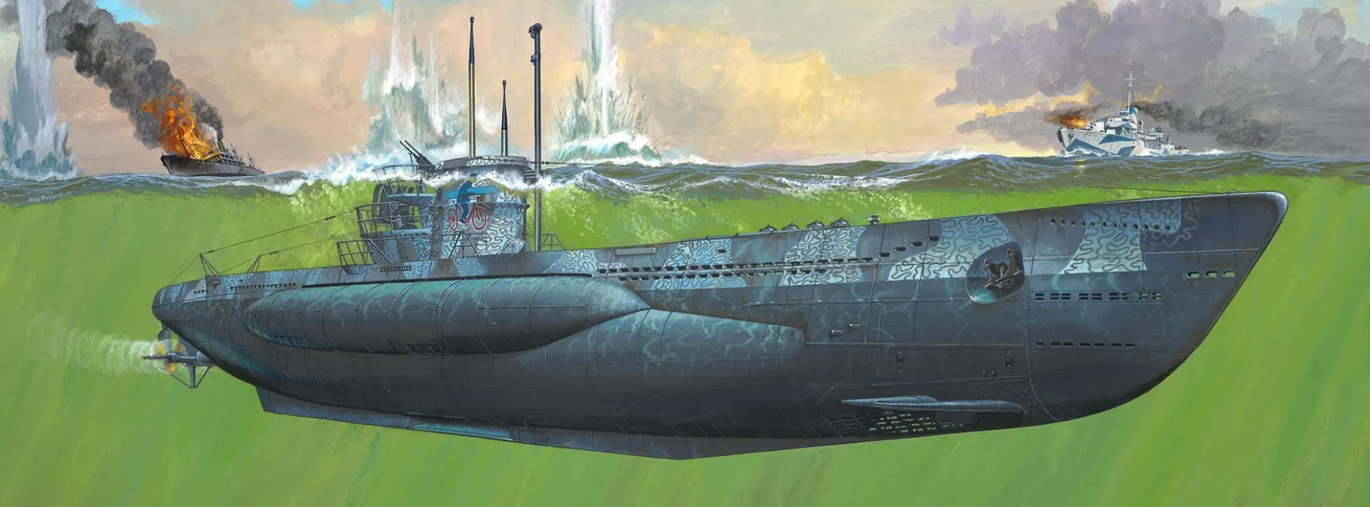Revell 05163 German Submarine Type VII C-41 | U-Boot Bausatz 1:72